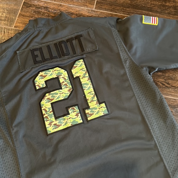 Dallas Cowboys Salute To Service Limited Jersey - Ezekiel Elliot - Picture 7 of 12